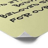 神の慈悲のイエス祈りの言葉ポスター! ポスター (角)