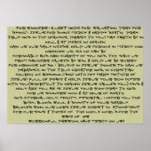 神の慈悲のイエス祈りの言葉ポスター! ポスター (正面)