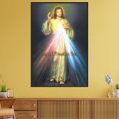 神の慈悲のキャンバスの献身的なイメージ。 キャンバスプリント (インサイチュ (リビング))