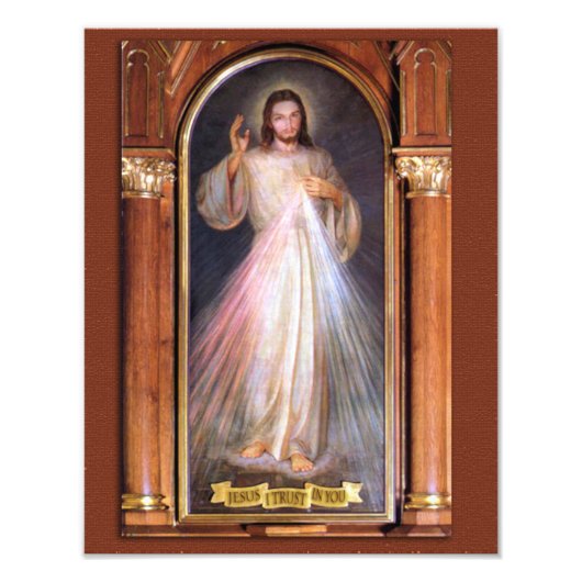 神の慈悲の献身的なイメージ(オリジナル) フォトプリント            (正面)