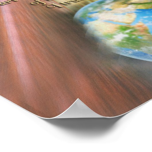 神の慈悲の献身的なイメージ。 ポスター (角)