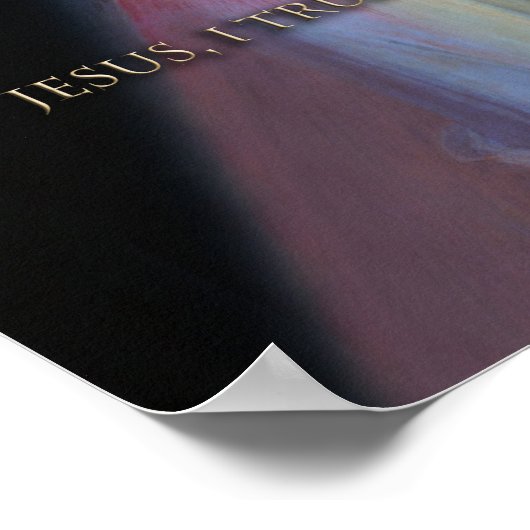 神の慈悲の献身的なイメージ。 ポスター (角)