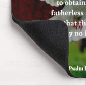 神の慈悲の聖書の聖句詩篇10:17-18クリスチャン マウスパッド (コーナー)