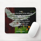 神の慈悲の聖書の聖句詩篇10:17-18クリスチャン マウスパッド (マウス)