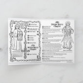 神の慈悲の花冠の折り畳まれたグリーティングカード カード (内部)