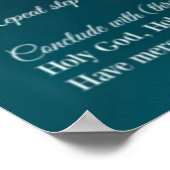 神の慈悲の花冠 ポスター (角)