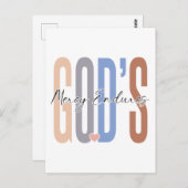 神の慈悲は神の信じ中でイエスを信じて耐え忍ぶ。 ポストカード (正面/裏面)