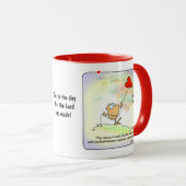 神の慈悲を描いたクリスチャン コーヒー マグカップ (正面右)