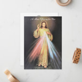 神の慈悲イエスに意図を捧げる集団 ノートカード (正面/裏面インサイチュ)