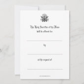 神の慈悲イエスに意図を捧げる集団 ノートカード (裏面)