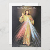 神の慈悲イエスに意図を捧げる集団 ノートカード (正面/裏面)