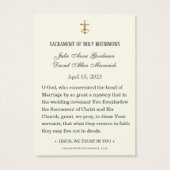 神の慈悲イエスエレガントカソリッ結婚クの祈りの言葉 (裏面)