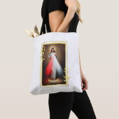 神の慈悲イエスキリスト聖なるハートギイエスキリスト トートバッグ (クローズアップ)