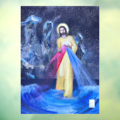 神の慈悲イエス歩くの水と星 ウィンドウサイン (シート3)