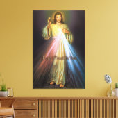 神の慈悲イエス私はあなたへの献身的なイメージを信頼 キャンバスプリント (インサイチュ (リビング))