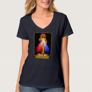 神の慈悲イエス私はあなたをカトリックに信頼 Tシャツ