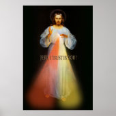 神の慈悲イエス私はあなたを信頼する! ポスター (正面)