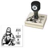 神の慈悲イエス私はカトリックに信頼 ラバースタンプ (押印)