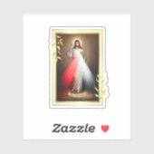 神の慈悲イエス・キリスト・イエス私があなたの猫を信頼する シール (シート)