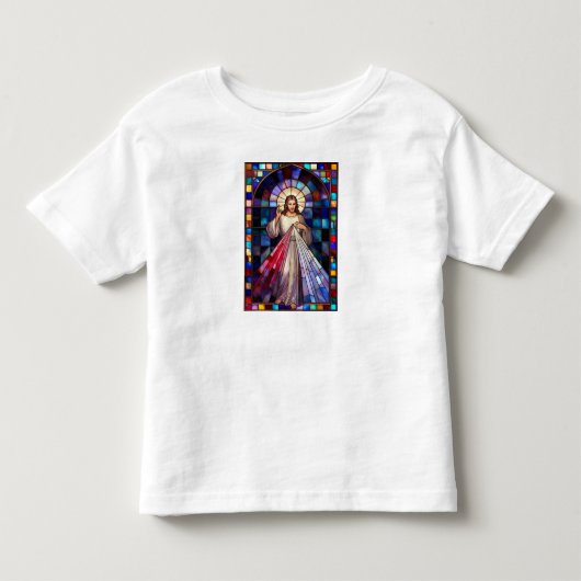 神の慈悲イエス 子供Tシャツ トドラーTシャツ (正面)