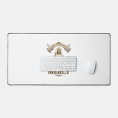 神の慈悲 イエス ビンテージ 彫刻 宗教Tシャツ デスクマット (キーボード&マウス)