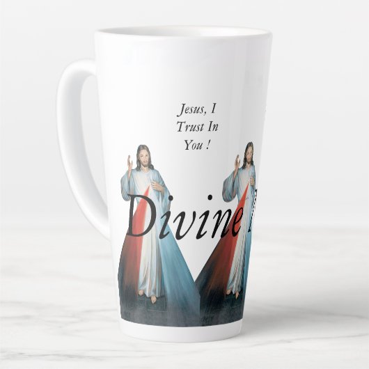 神の慈悲 カフェラテマグ (左アングル)