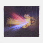 神の慈悲 フリースブランケット (正面(横))