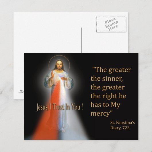 神の慈悲 ポストカード (正面/裏面)
