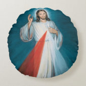 神の慈悲 ラウンドクッション (正面)