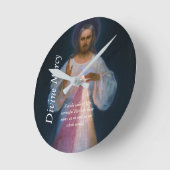 神の慈悲 ラウンド壁時計 (傾斜)