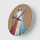 神の慈悲 ラウンド壁時計 (傾斜)