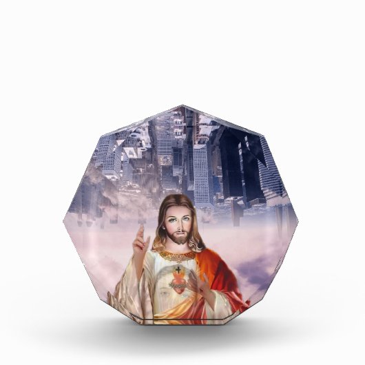 神の慈悲、聖フォスティナ、イエス私はあなたを信頼 フォトブロック (正面)