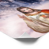 神の慈悲、聖フォスティナ、イエス私はあなたを信頼 フォトプリント            (角)