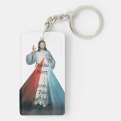神の慈悲Jeus、私はあなたで信頼します! キーホルダー (裏面)