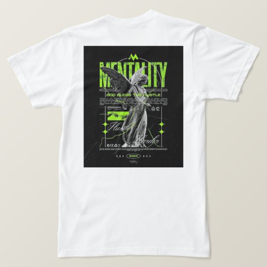 神の慈悲Tシャツ – 信仰とスピリチュアルグラフィックTe Tシャツ (デザイン裏面)