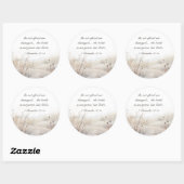 「神の戦い」- 歴代記第二 20:15 の聖書の言葉 ラウンドシール (シート)