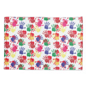 神の手で安全に子供の手色彩の鮮やかに 枕カバー (裏面)