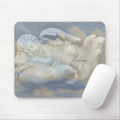 神の手で眠るベビーの天使の翼 マウスパッド (マウス)