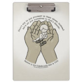 神の手に クリップボード (正面)