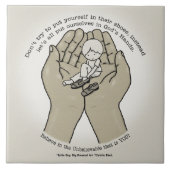 神の手に タイル (正面)