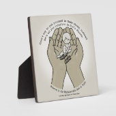 神の手に フォトプラーク (正面)