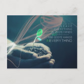 神の手に ポストカード (正面)