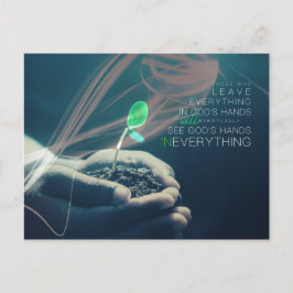 神の手に ポストカード