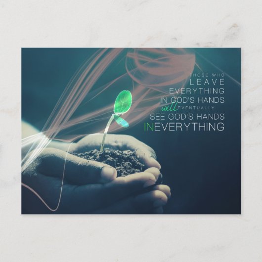 神の手に ポストカード (正面)