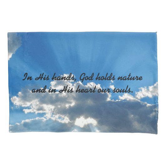 神の手に 枕カバー (正面)