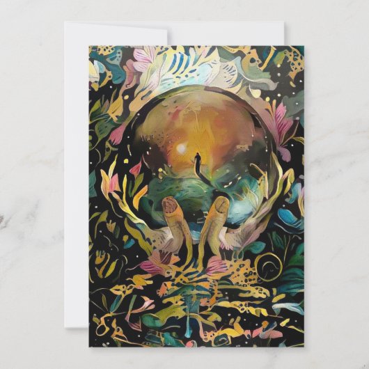 神の手の水晶玉 招待状 (正面)