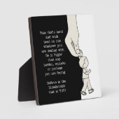 神の手を取る フォトプラーク (正面)