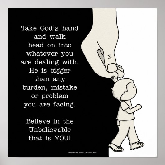 神の手を取る ポスター (正面)