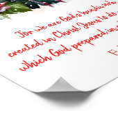 神の手仕事フラミンゴ ポスター (角)