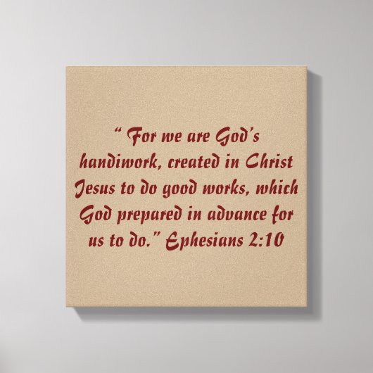 "神の手仕事" 12 x 12聖なる書物、 経典キャンバスプリント キャンバスプリント (正面)